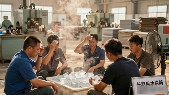 车间高温不用愁 苏州防暑降温冰块成了工人的救命凉方