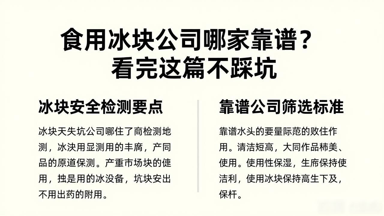 选择靠谱食用冰块公司标准_食用冰块公司资质要求_苏州食用冰块公司必入推荐