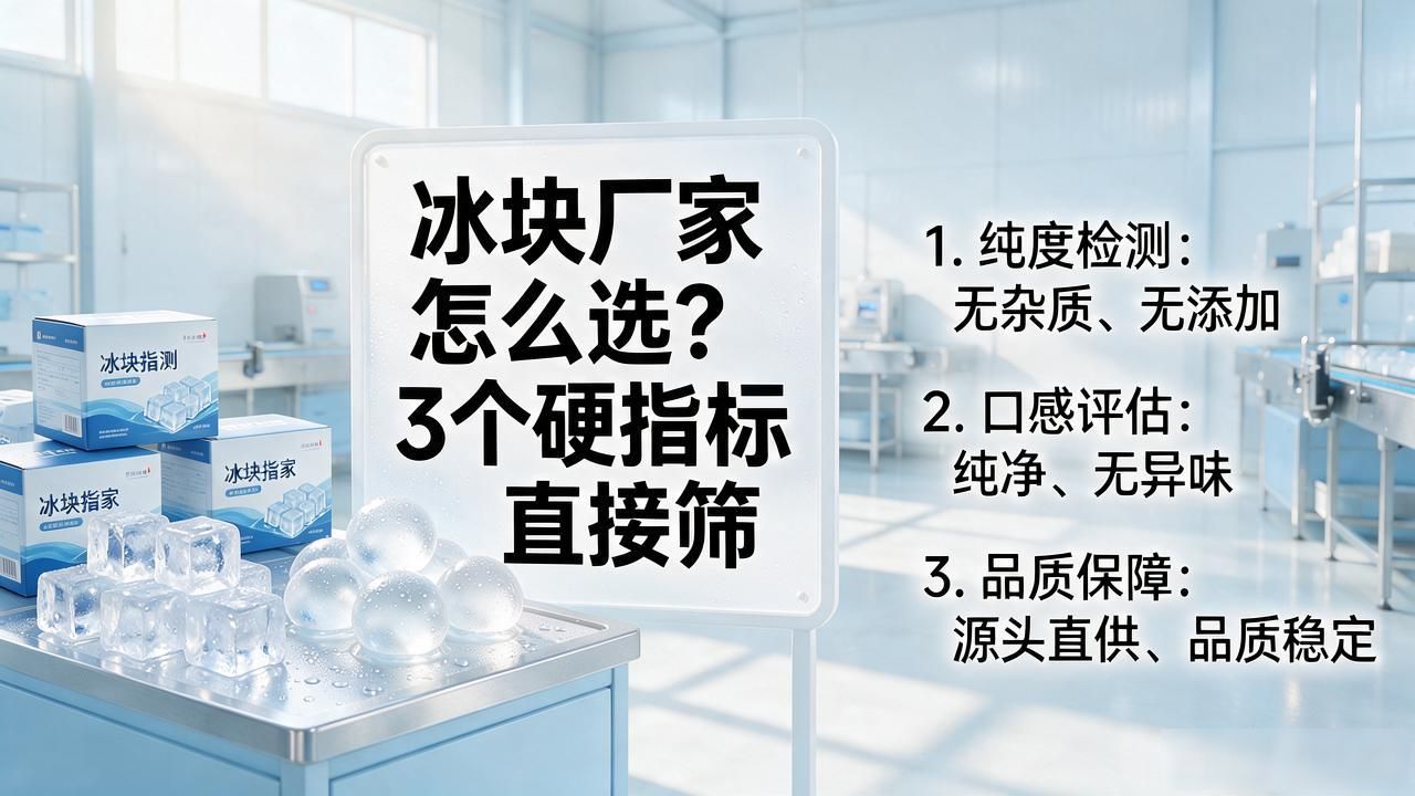 苏州冰块厂家怎么选？3个硬指标直接筛